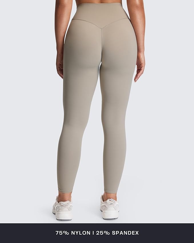 Aoxjox High Waisted Workout Leggings for Women Tummy Control Buttery Soft Yoga Metamorph Deep V Pants 26"