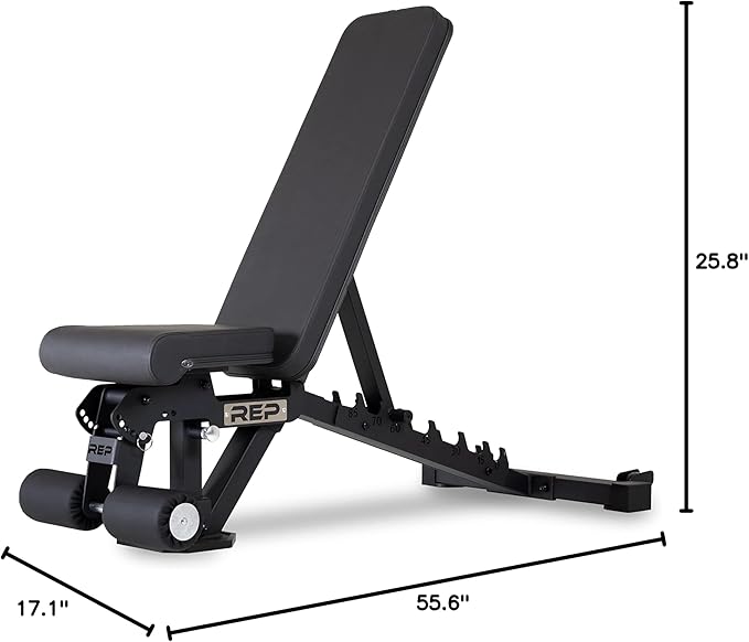 Rep Fitness Adjustable Bench – AB-3000 FID – Flat/Incline/Decline