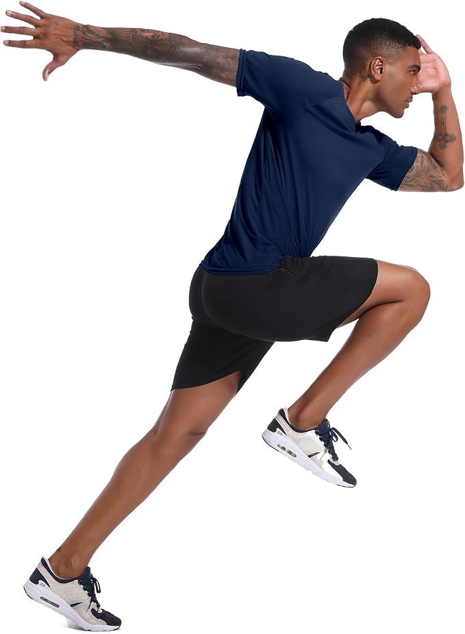 Holure Men's Mesh Quick-Dry Short Sleeve Workout T-Shirt