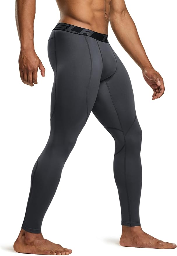 TSLA Men's Thermal Compression Pants, Athletic Sports Leggings & Running Tights, Wintergear Base Layer Bottoms