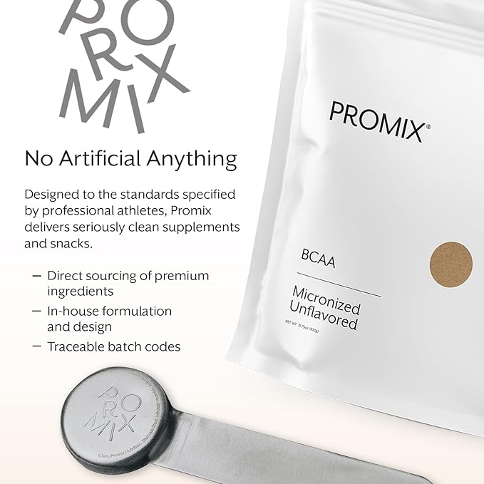 ProMix Nutrition BCAA Powder - Unflavored - Plant-Based Branched Chain Amino Acids - Sugar Free, Gluten Free, No Artificial Flavors - 180 Servings (Pack of 1)
