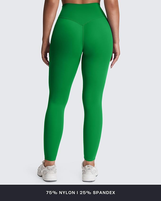 Aoxjox High Waisted Workout Leggings for Women Tummy Control Buttery Soft Yoga Metamorph Deep V Pants 26"