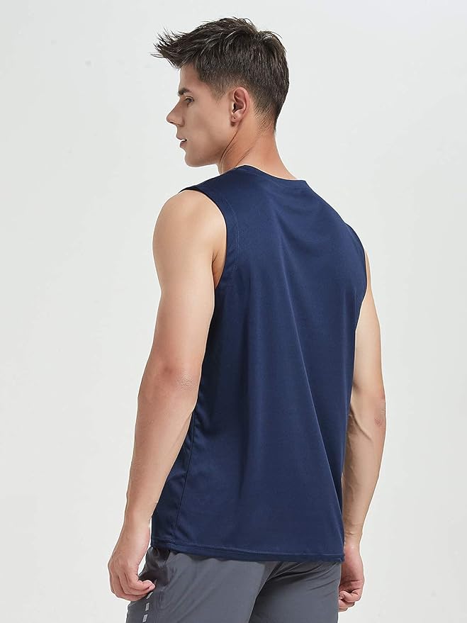 MIER Men's Workout Tank Tops UPF 50+ Swim Shirts Quick Dry Running Sleeveless UV Protection Muscle Tees