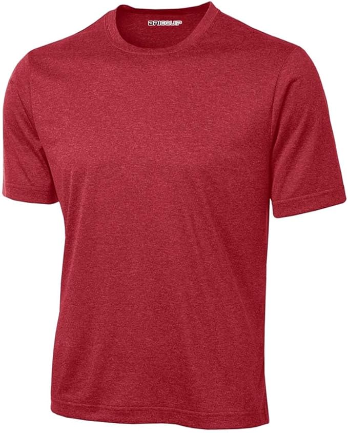 DRIEQUIP Men's Big & Tall Short Sleeve Moisture Wicking Athletic T-Shirts