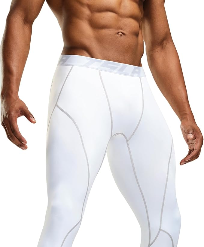 TSLA Men's Thermal Compression Pants, Athletic Sports Leggings & Running Tights, Wintergear Base Layer Bottoms