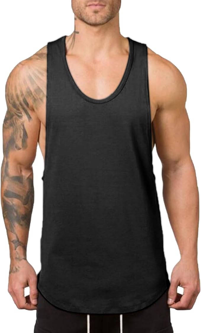 Muscle Killer Men's Muscle Gym Workout Stringer Tank Tops Bodybuilding Fitness T-Shirts 1/2/3 Pack