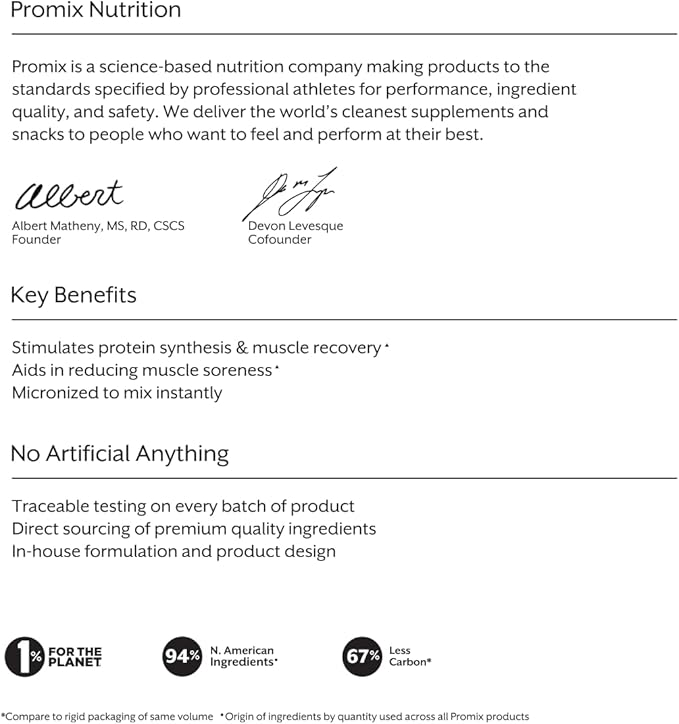 ProMix Nutrition BCAA Powder - Unflavored - Plant-Based Branched Chain Amino Acids - Sugar Free, Gluten Free, No Artificial Flavors - 180 Servings (Pack of 1)