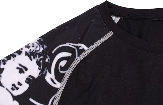 Men's Soft Fit Long Sleeve Workout Rashguard Cool Dry Compression Fitness Shirt