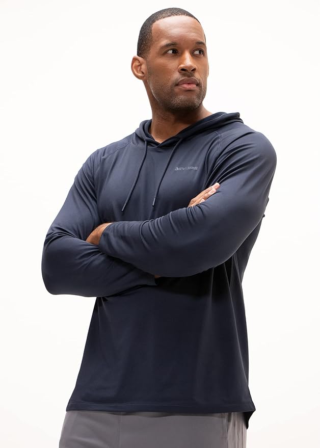 DEVOPS 2 Pack Men's Thermal Turtle Mock Neck Shirts, Compression Long Sleeve Tops and Hoodies