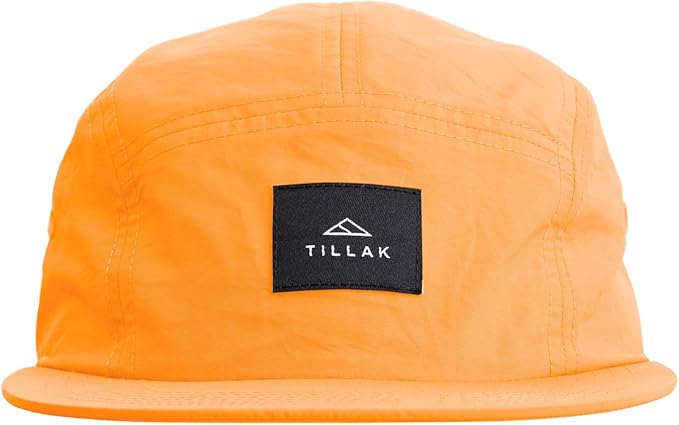 Tillak Wallowa Camp Hat, Lightweight Nylon 5 Panel Cap with Snap Closure
