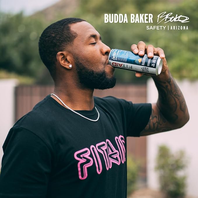 FITAID ENERGY, 200mg Natural Caffeine, Keto, Blackberry Pineapple, Optimum Performance Formula: BCAAs, Quercetin, Electrolytes, Omega-3s, 15 calories, Paleo, Vegan & Gluten-Free 12 Fl Oz (Pack of 24)