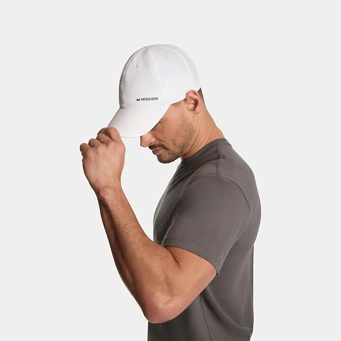 MISSION Cooling UPF Performance Hat - Unisex One Size Cap for Workouts, Golf & Running - Sweat & Water Activated Technology
