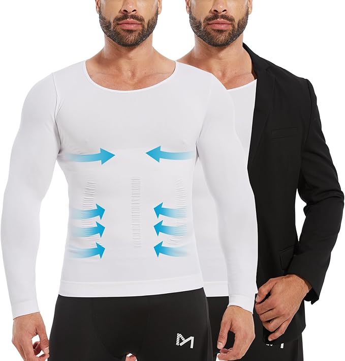 Gynecomastia Compression Shirt Men, Slimming Undershirt Compression Tank Top Mens Shapewear Body Shaper