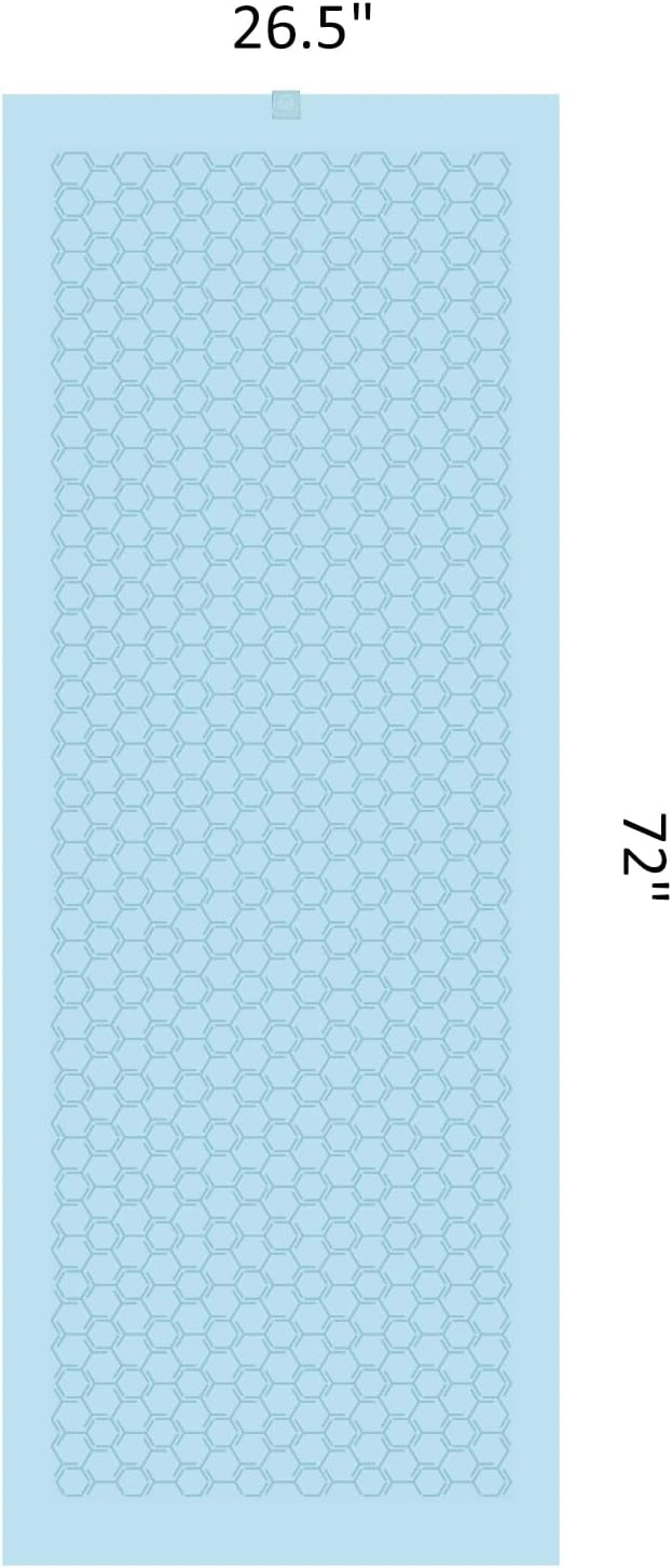 Eunzel Yoga Towel for Hot Yoga,Non-Slip Double Sided Silicone Grip Towel Absorbent Microfiber Towel for Hot Yoga, Vinyasa and Power 26.5"x72", Blue