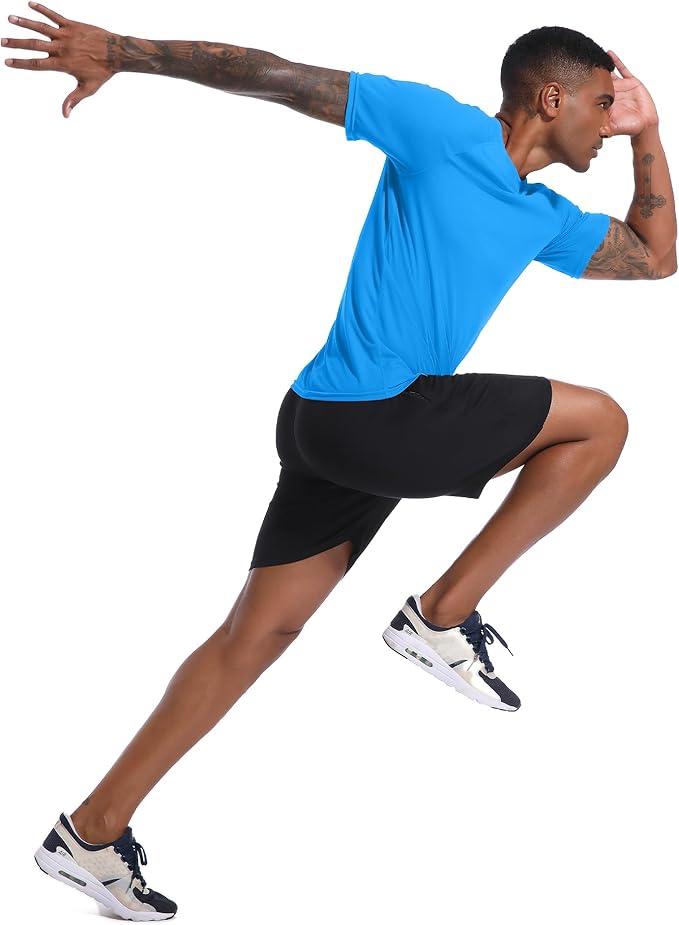 Holure Men's Mesh Quick-Dry Short Sleeve Workout T-Shirt
