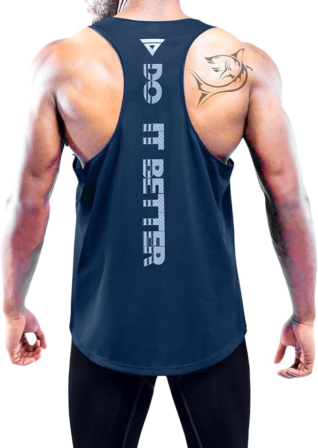 Boyzn Men's 1, 3 or 5 Pack Y-Back Workout Tank Tops, Athletic Muscle Gym Tank Tops, Fitness Bodybuilding Sleeveless T-Shirts
