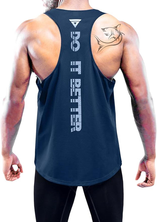 Boyzn Men's 1, 3 or 5 Pack Y-Back Workout Tank Tops, Athletic Muscle Gym Tank Tops, Fitness Bodybuilding Sleeveless T-Shirts