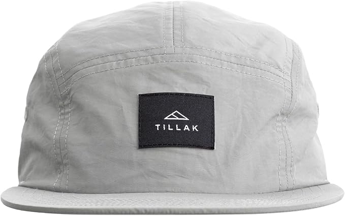 Tillak Wallowa Camp Hat, Lightweight Nylon 5 Panel Cap with Snap Closure