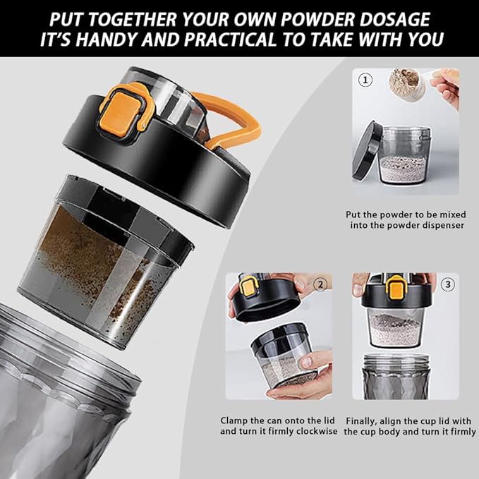 Electric Protein Shaker Bottle, USB Rechargeable Mixing Cup, Water Drink Mixer Portable Bottles for Gym Sport, BPA-Free Tritan, 22oz