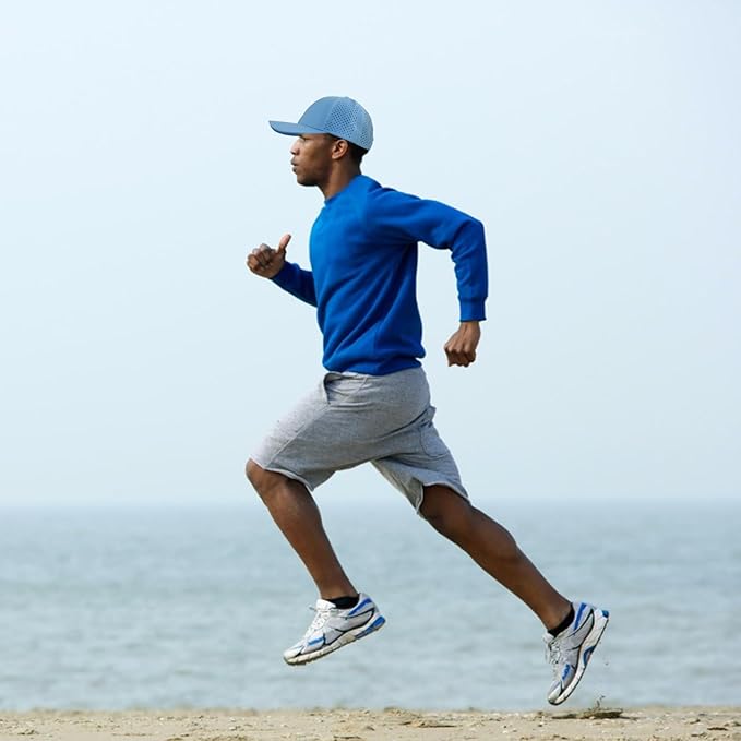 Quick Dry Baseball Cap Curved Brim Snapback Hat Laser Cut Mesh Ball Cap Golf Ball Cap for Men Women