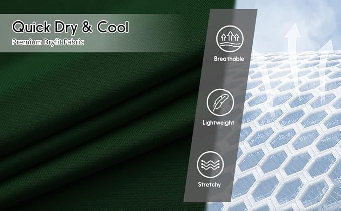 Men's Long Sleeve Moisture Wicking Athletic Shirts, Dry Fit Long Sleeve UV Protection Shirts Men for Workout, Running, Hiking