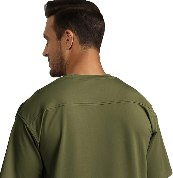 Men's Oversized Workout T-Shirts Lightweight Quick Dry Short Sleeve Tshirts Crew Neck Loose Fit Athletic Tops