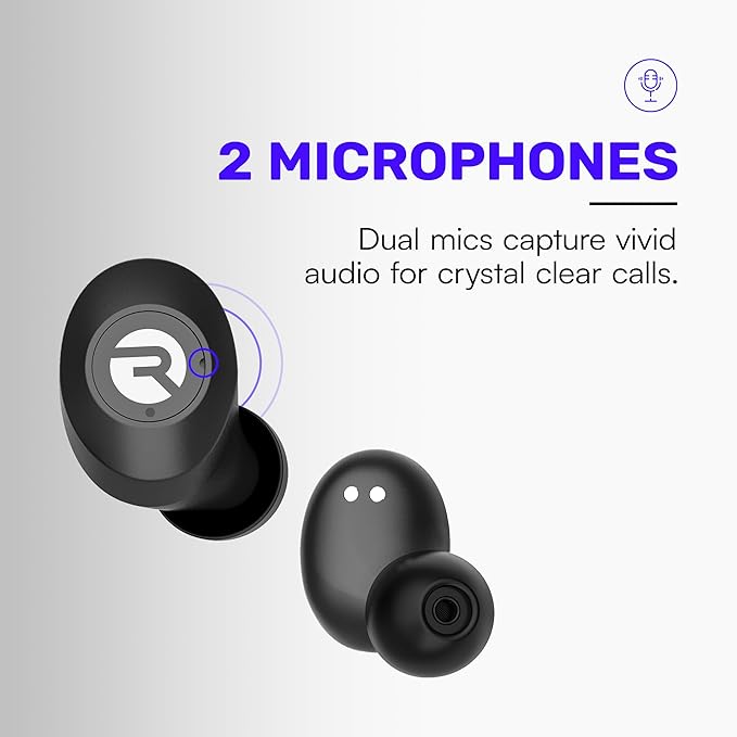 Raycon Everyday Earbuds Classic Bluetooth Wireless with Microphone - Stereo Sound, Active Noise Canceling, in-Ear Bluetooth Headset True Wireless Earbuds 32 Hours Playtime (Mint)
