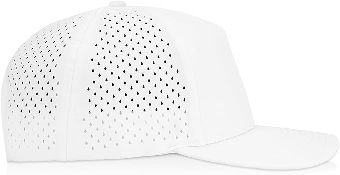 Gilbert Performance Snapback Hat | 5 Panel Blank Cap for Men & Women | Breathable & Lightweight | Curved Bill