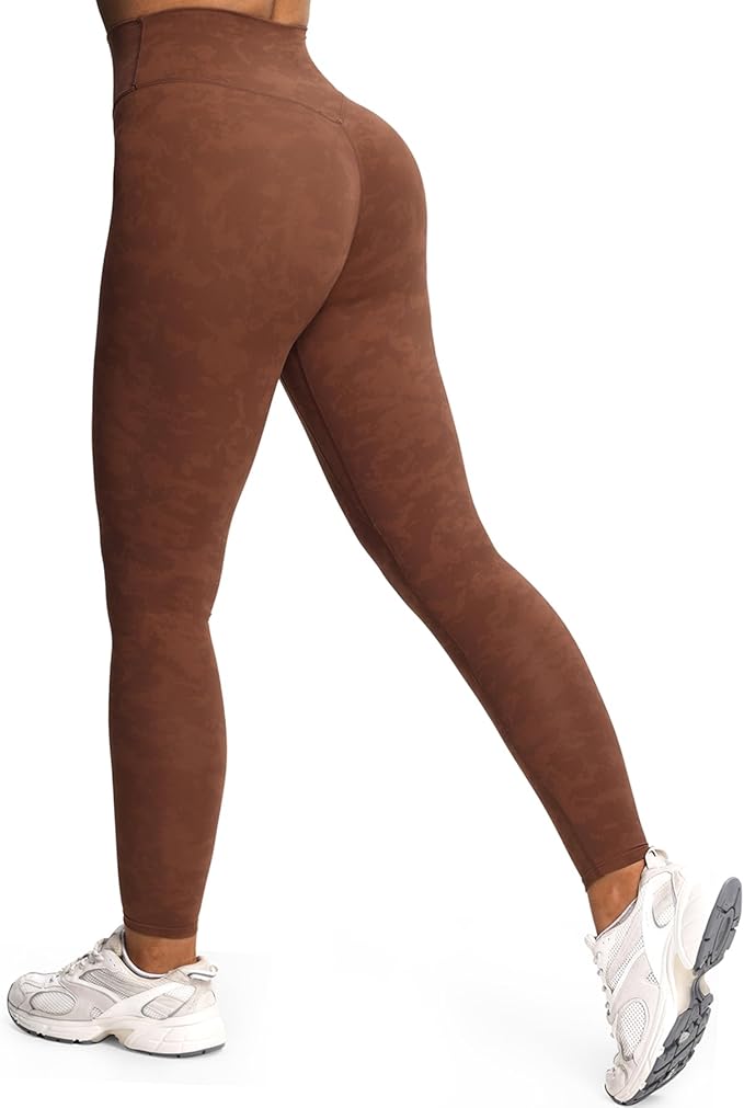 Aoxjox High Waisted Workout Leggings for Women Tummy Control Buttery Soft Yoga Metamorph Deep V Pants 26"