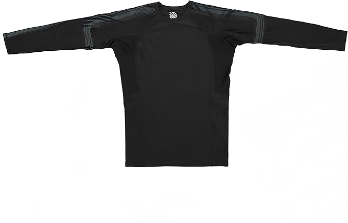 Sanabul Core Long Sleeve Jiu Jitsu Rash Guard MMA BJJ Wrestling Shirt Grappling
