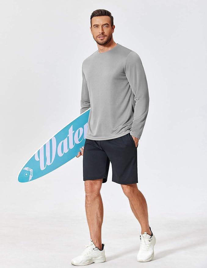 COOFANDY Long Sleeve Shirts for Men Moisture Wicking Activewear T-Shirts Workout Running Shirts