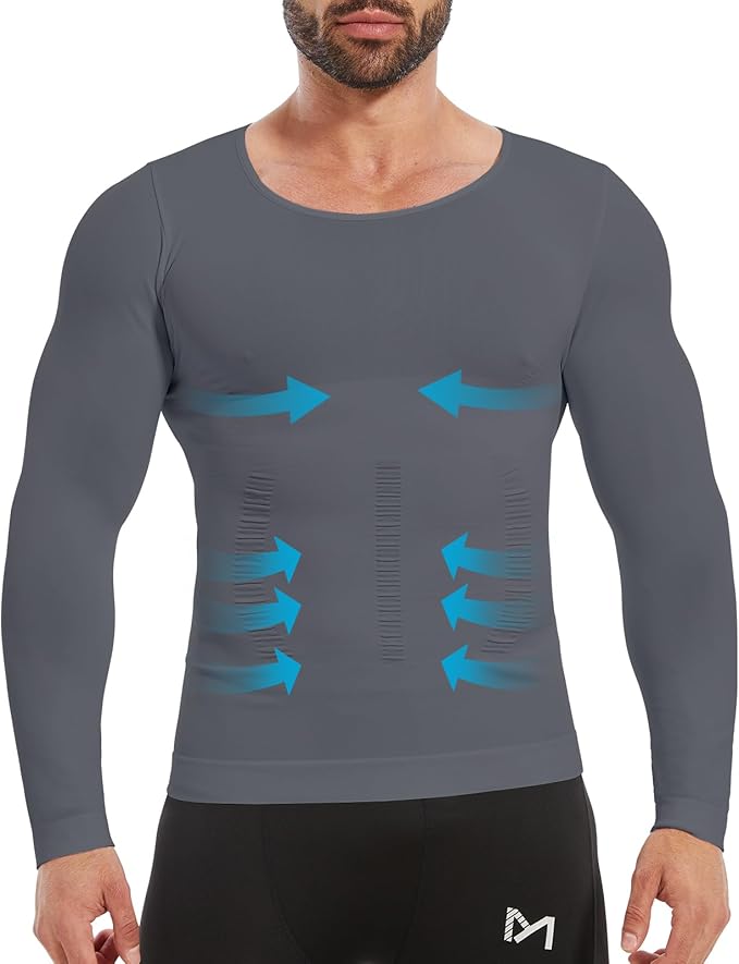 Gynecomastia Compression Shirt Men, Slimming Undershirt Compression Tank Top Mens Shapewear Body Shaper