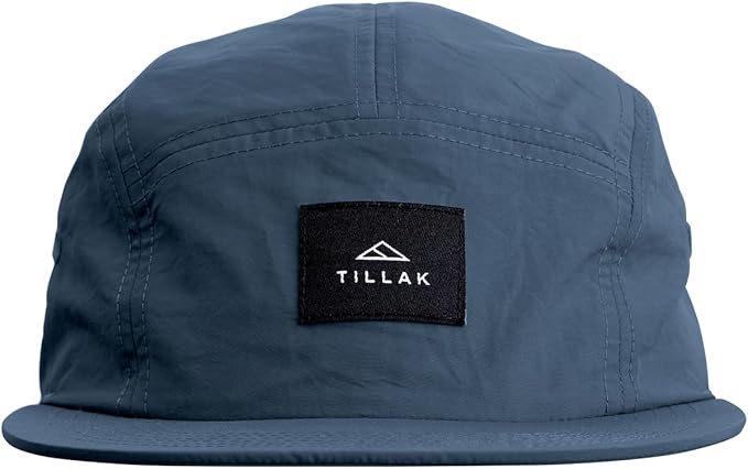 Tillak Wallowa Camp Hat, Lightweight Nylon 5 Panel Cap with Snap Closure