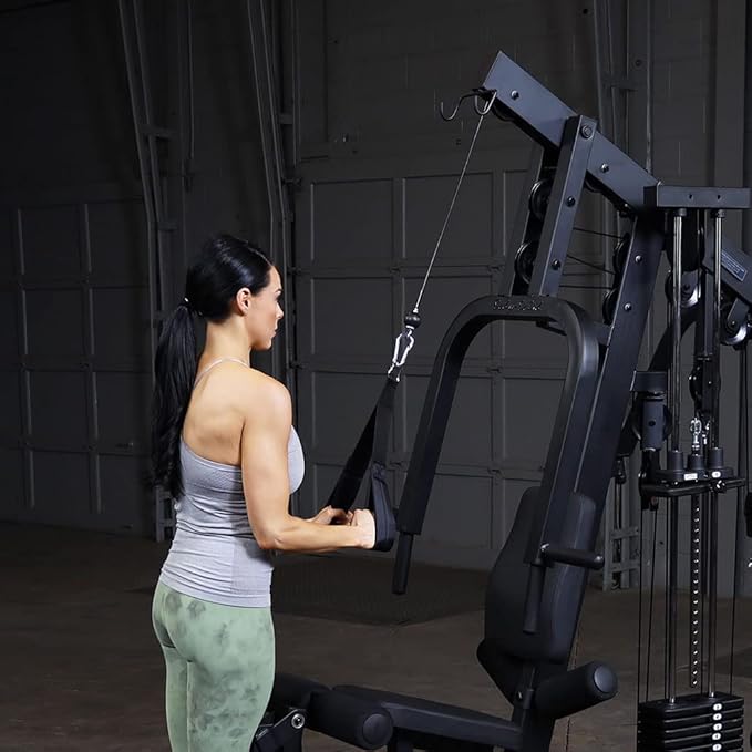 Body-Solid Multi-Station 210lb Dual Weight Stack Machine for Home & Commercial Gym, Complete Body Strength Training Functional Exercise Workout Station for Weight lifting and Bodybuilding