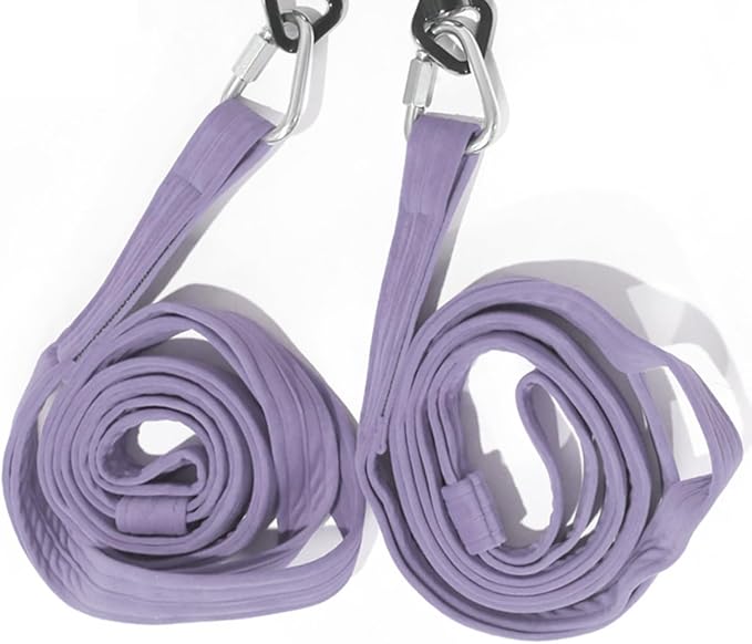 8.2ft 2.5m Aerial Straps Ropes Yoga Aerial Acrobatics Body Aerial Loop Trapeze Circus Apparatuses Equipment Three-Layer Straps 1 pairs