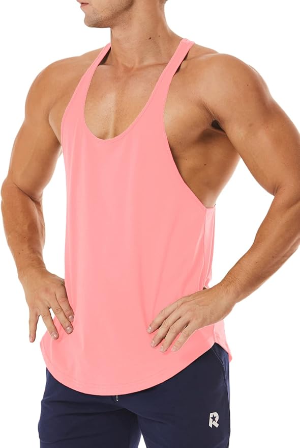 Men's Workout Quick Dry Soft Gym Bodybuilding Stringer Tank Tops