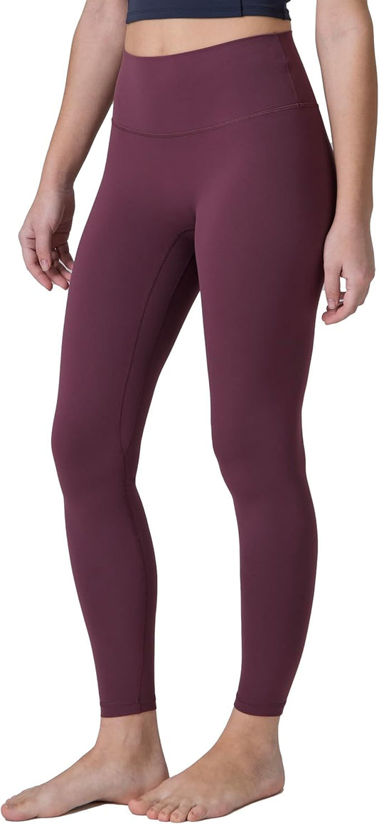 Colorfulkoala Dreamlux No Front Seam Leggings for Women 25"/28" Inseam, Seamless High Waisted Buttery Soft Yoga Pants
