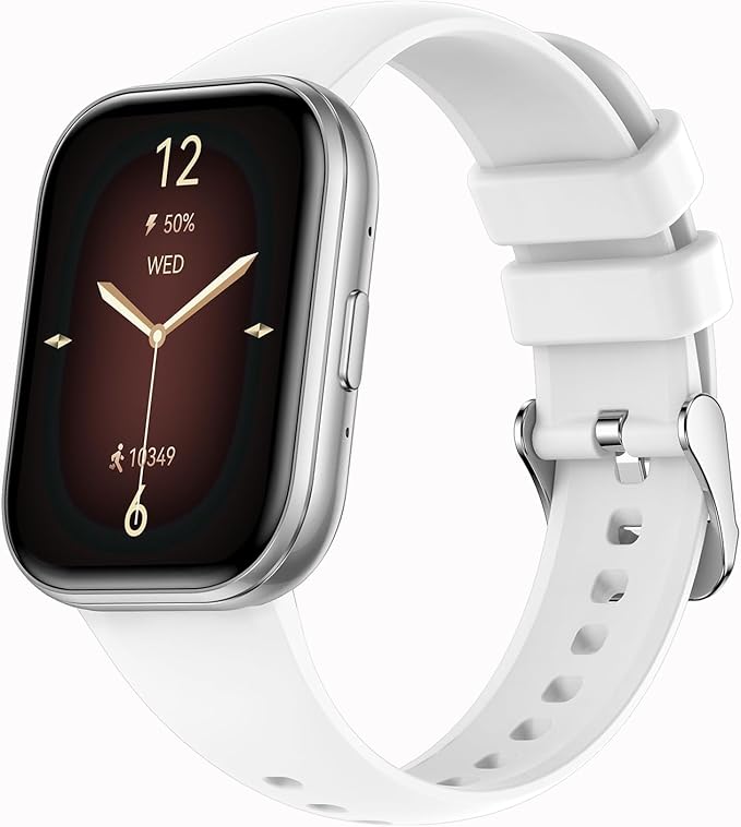 Yihou Smart Watches for Women with Heart Rate Monitor Sleep Monitoring Fitness Tracker for Women Pedometer Calorie Distance Fitness Watch Flashlight for Android iOS Silvery White