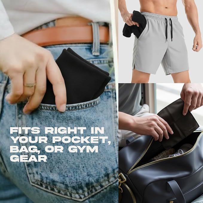 ARMORAY Sweat Absorbing Towel Handkerchief – Quick-Dry Microfiber Gym Towels for Face, Hands & Body – Workout Towel for Men, Sport Rag, Perfect for Tennis, Pickleball & Sauna Use by Women