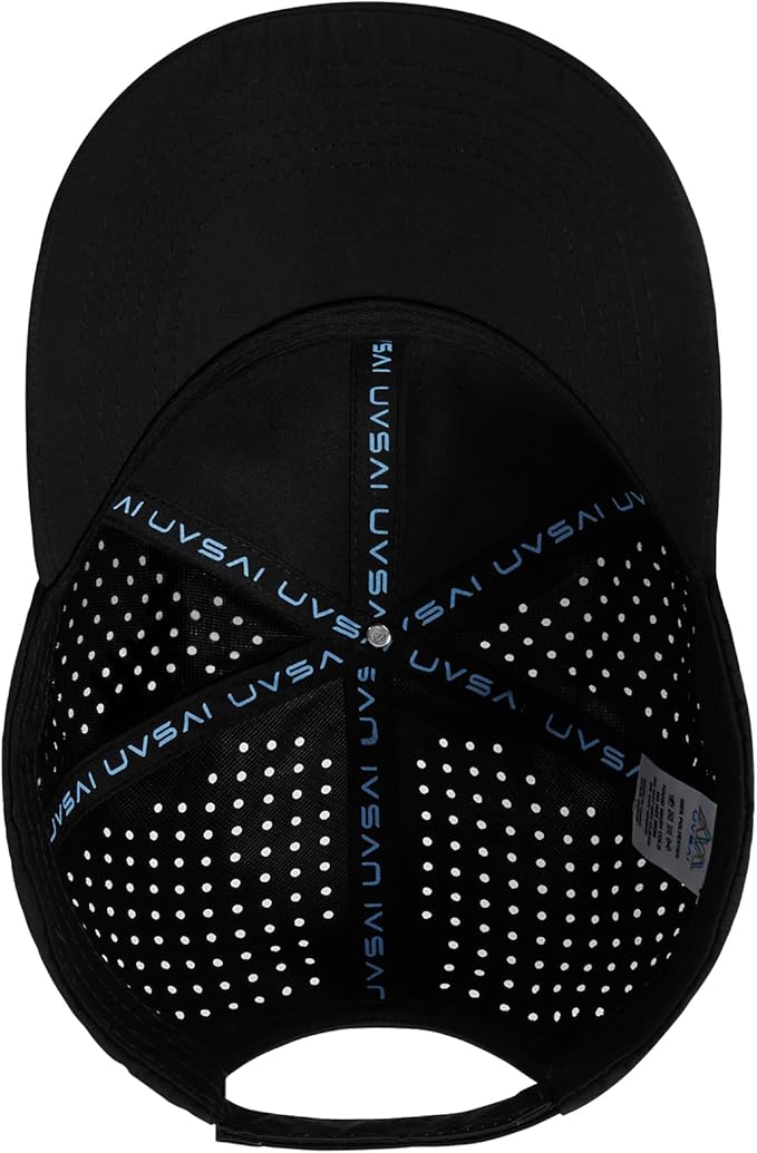 UPF 50+ Performance Water Resistant Baseball Cap Lightweight Breathable Hat Golf Running Boat Hiking for Men Women