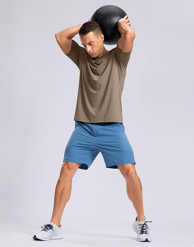 G Gradual Men's Workout Athletic T-Shirts Moisture Wicking Cooling Running Shirts Short Sleeve Performance Tee for Gym Tennis