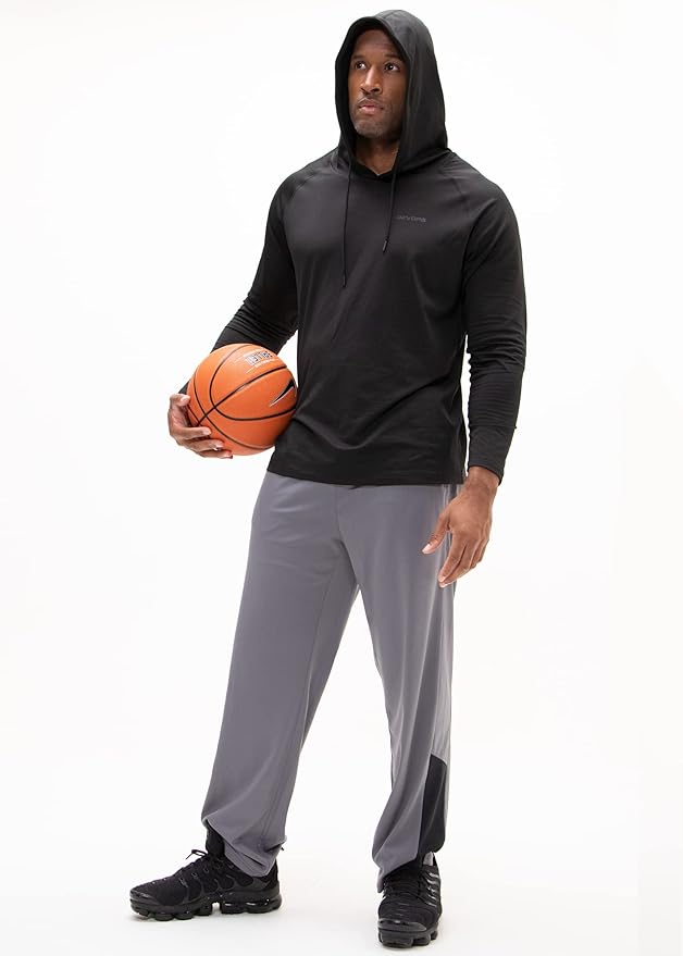 DEVOPS 2 Pack Men's Thermal Turtle Mock Neck Shirts, Compression Long Sleeve Tops and Hoodies