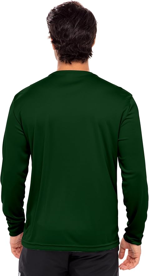 Men's Long Sleeve Moisture Wicking Athletic Shirts, Dry Fit Long Sleeve UV Protection Shirts Men for Workout, Running, Hiking