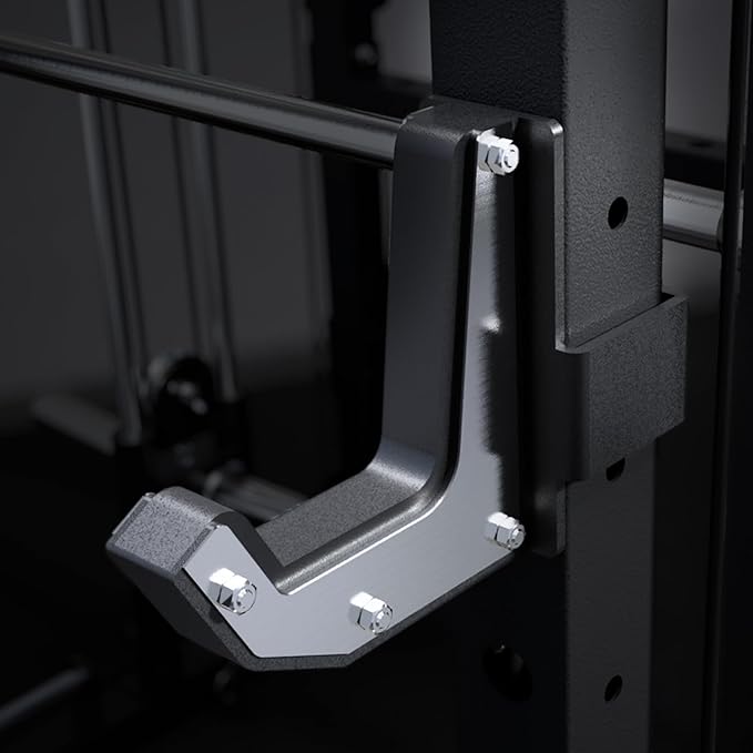 RitFit M2 Smith Machine with with Cable Crossover System, 3D Functional Trainer & Power Cage, 16 Adjustment Holes, 6 Storage Pegs for Full-Body Home Gym