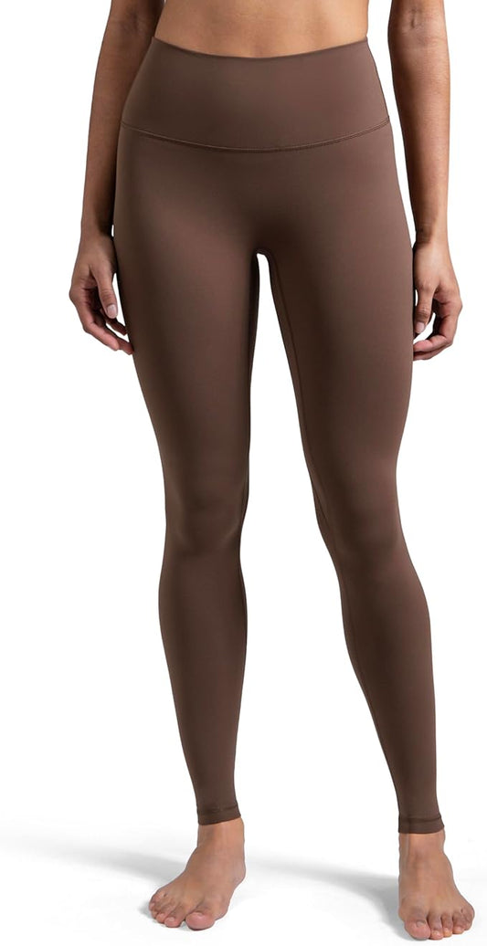 Colorfulkoala Dreamlux No Front Seam Leggings for Women 25"/28" Inseam, Seamless High Waisted Buttery Soft Yoga Pants