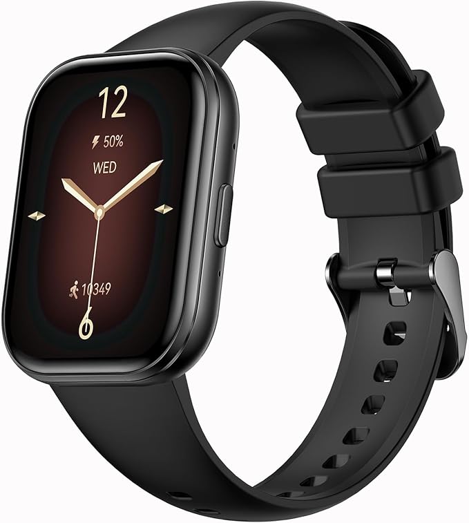 Yihou Smart Watches for Women with Heart Rate Monitor Sleep Monitoring Fitness Tracker for Women Pedometer Calorie Distance Fitness Watch Flashlight for Android iOS Black