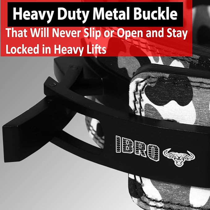 IBRO Powerlifting Lever Gym Belt – Power 8MM, 10MM or 13MM Extreme Heavy Duty Genuine Leather Belts - Squats Deadlifts Bodybuilding Weight Lifting IPF Power Lifting Strongman for Men