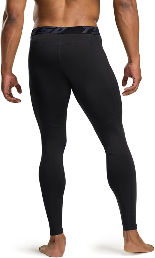 TSLA Men's Thermal Compression Pants, Athletic Sports Leggings & Running Tights, Wintergear Base Layer Bottoms