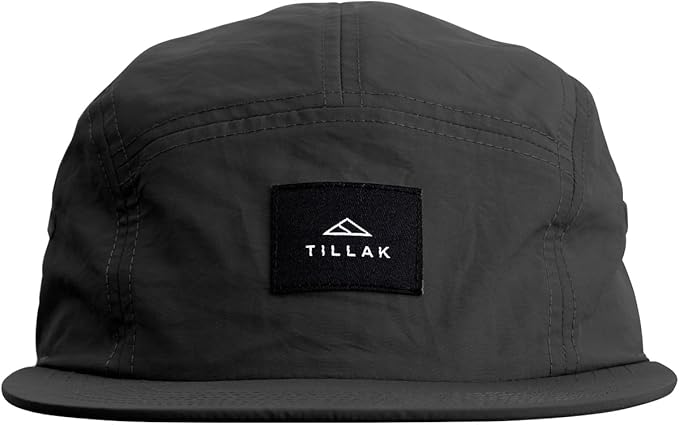Tillak Wallowa Camp Hat, Lightweight Nylon 5 Panel Cap with Snap Closure