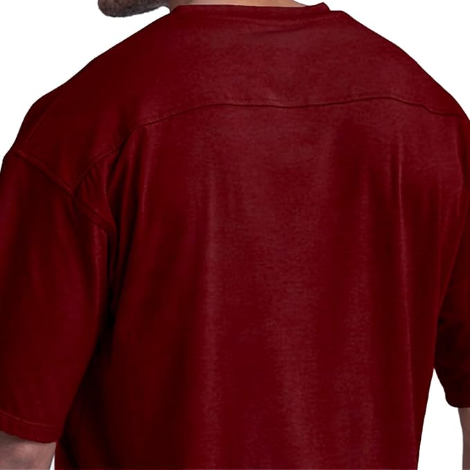 Men's Oversized Workout T-Shirts Lightweight Quick Dry Short Sleeve Tshirts Crew Neck Loose Fit Athletic Tops